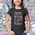 This Girl Loves Usa And Her Dog 4Th Of July Dachshund Dog Youth T-shirt