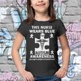 This Nurse Wears Blue For Autism Awareness Tshirt Youth T-shirt