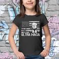 Trendy Ultra Maga Pro Trump American Flag 4Th Of July Retro Funny Gift Youth T-shirt