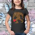 Valentines Day Bigfoot Heart Sasquatch Youth T-shirt