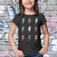 Vintage Thunder Leopard Zebra Animal Print Lightning Bolt Youth T-shirt