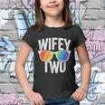 Wifey Two Lesbian Pride Lgbt Bride Couple Youth T-shirt