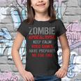 Zombie Apocalypse Keep Calm Video Games Prepared Me Tshirt Youth T-shirt