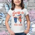 Party In The Usa Hot Dog Kids Funny Fourth Of July Youth T-shirt