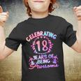 18 Years Of Being Awesome 18 Year Old Birthday Girl Graphic Design Printed Casual Daily Basic Youth T-shirt