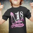 18 Years Old Gifts 18 & Fabulous 18Th Birthday Pink Diamond Youth T-shirt