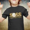 2022 Happy New Year Golden Logo Youth T-shirt