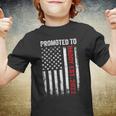 Firefighter Red Line Promoted To Daddy 2022 Firefighter Dad Youth T-shirt