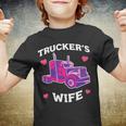 Trucker Truckers Wife Pink Truck Truck Driver Trucker Youth T-shirt