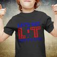 4Th Of July Lets Get Lit Fire Work Proud American Youth T-shirt