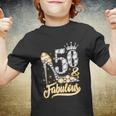 50 & Fabulous 50 Years Old 50Th Birthday Diamond Crown Shoes Tshirt Youth T-shirt