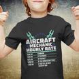 Aircraft Technician Hourly Rate Airplane Plane Mechanic Youth T-shirt