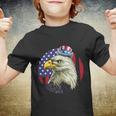 American Flag Bald Eagle 4Th Of July Uncle Sam Usa Youth T-shirt