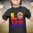 American Flag Gnome Shows Love Patriotic Heart 4Th Of July Gift Youth T-shirt