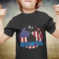 American Flag Meowica 4Th Of July Cat Youth T-shirt