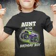 Aunt Of The Birthday Boy Monster Truck Birthday Gift Youth T-shirt