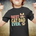 Best Cat Dad Ever Vintage Colors Tshirt Youth T-shirt