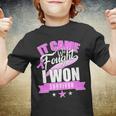 Breast Cancer Survivor It Came We Fought I Won Tshirt Youth T-shirt