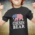 Cousin Bear Patriotic Flag 4Th Of July Youth T-shirt