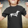 Dachshund Papa Dog Cute Puppy Doggie Animal Lover Doxie Dad Gift Youth T-shirt