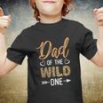 Dad Of The Wild One Toddler 1St Birthday Leopard Dad Boy Youth T-shirt