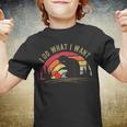 Do What I Want Vintage Black Cat Red Cup Funny My Cat V2 Youth T-shirt