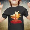 Dragon Fighter Silhouette Illustration Tshirt Youth T-shirt