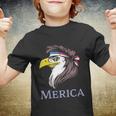 Eagle With A Mullet Merica 4Th Of July Usa American Flag Gift Youth T-shirt