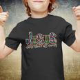 Festive Patten Jesus Name Above All Names Youth T-shirt