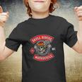 Flying Skull With Pistons For Motorcycle Club Youth T-shirt