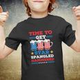 Funny 4Th Of July Time To Get Star Spangled Hammered Youth T-shirt