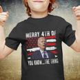 Funny Biden Confused Merry Happy 4Th Of You KnowThe Thing Flag Design Youth T-shirt