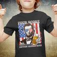 Funny Four Score And Seven Beers Ago Abe Lincoln Youth T-shirt