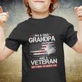 Funny I Am A Dad Grandpa And A Veteran Nothing Scares Me Youth T-shirt