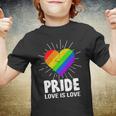 Gay Pride Love Is Love Lgbt Youth T-shirt
