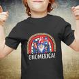 Gnome 4Th Of July Rainbow American Flag Youth T-shirt