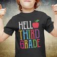 Hello 3Rd Grade Red Apple Back To School First Day Of School Youth T-shirt