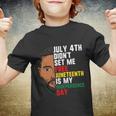 Juneteenth Shirt Men Juneteenth Is My Independence Day Youth T-shirt