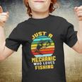 Just A Mechanic Fishing Funny Youth T-shirt