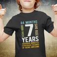 Kids 7Th Birthday Gift 7 Years Old Vintage Retro 84 Months Youth T-shirt