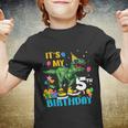 Kids Boys Its My 5Th Birthday Happy 5 Year Trex Tshirt Youth T-shirt