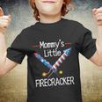 Kids Mommys Little Firecracker Cute 4Th Of July Toddlers Kids Youth T-shirt