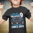 Level 9 Unlocked Awesome 2013 Video Game 9Th Birthday Gift Youth T-shirt