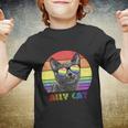 Lgbtq Ally Cat Rainbow Gay Pride Flag Lgbt Funny Gift V2 Youth T-shirt