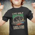 Live Ugly Fake Your Death Retro Vintage Opossum Youth T-shirt