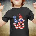 Love Gnome American Flag Funny 4Th Of July Youth T-shirt