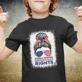 Messy Bun American Flag Stars Stripes Reproductive Rights Meaningful Gift V2 Youth T-shirt