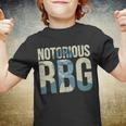 Notorious Rbg Blue Logo Tshirt Youth T-shirt