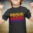 Proud Mom Abrosexual Flag Lgbtq Queer Mothers Day Abrosexual Gift Youth T-shirt