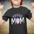 Proud Mom Bi Gender Flag Gay Pride Mothers Day Lgbt Bigender Great Gift Youth T-shirt